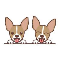 schattige chihuahua puppy tekenfilm, vectorillustratie vector