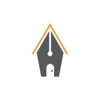 pen huis logo vector
