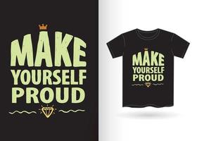 handgetekende typografie voor t-shirt vector