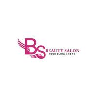 initiële 'bs' logo abstracte vector set voor schoonheidssalon, kapsalon, cosmetica