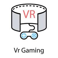 vr gamer concepten vector