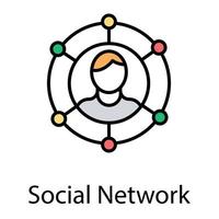 sociale connecties concepten vector