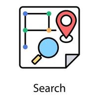 concepten voor zoeken op locatie vector