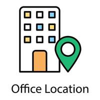 kantoor locatie concepten vector