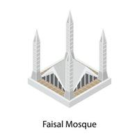 faisal moskee concepten vector