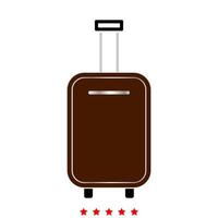 bagage tas pictogram. vlakke stijl vector