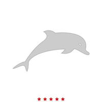 dolfijn het is een icoon. vector
