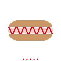 hotdog het is een icoon. vector