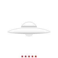 ufo. vliegende schotel het is een icoon. vector