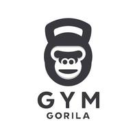 gym gorilla logo vector