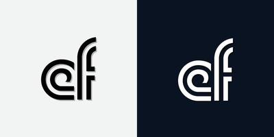 moderne abstracte eerste letter ef-logo. vector