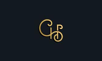 luxe mode eerste letter ch-logo. vector