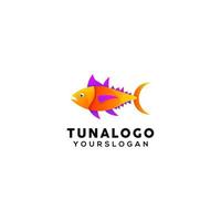tonijn kleurrijk logo-ontwerp vector