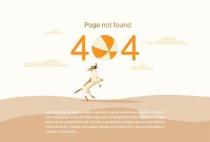 internetnetwerkwaarschuwing 404-foutpagina of bestand niet gevonden voor webpagina. vector