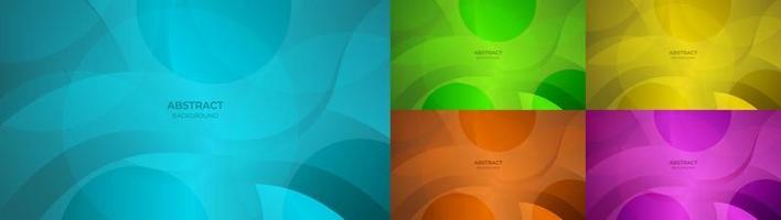 achtergrond met kleurovergang kleurrijk blauw, groen, geel, oranje en paars abstract vloeiend ontwerp. vector illustratie