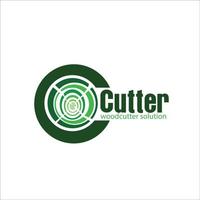 snijder boom logo ontwerpt eenvoudig modern voor houtbewerker service logo vector