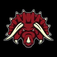 Triceratops-logo afbeelding vector