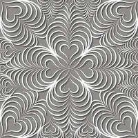 Arabische swirl lijn versiering. Oosters bloemen naadloos patroon vector