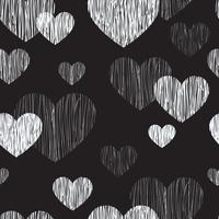 Liefde hart naadloze patroon. Happy Valentijnsdag achtergrond vector