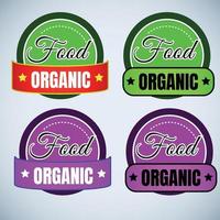 voedsel biologisch label vector