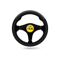 Taxi auto teken. Auto wheell pictogram. Vector