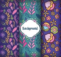 achtergrond bloemen decoratie platte lay-out vector