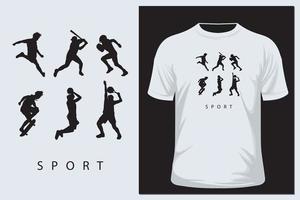 sport vector illustratie t-shirt