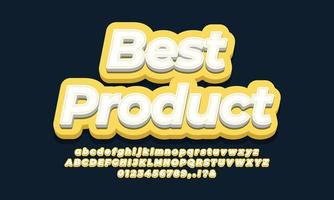 beste productadvertenties 3d geel ontwerp vector