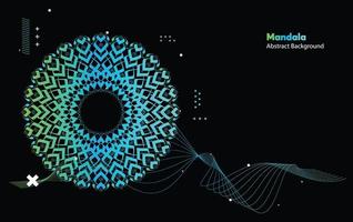 mandala kleurrijke donkere ogen futuristische kunst, moderne schildertextuur met meerdere wiskundige vormen vector