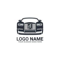 luxe auto logo ontwerp. bewerkbaar logo-ontwerp vector