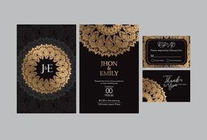 gouden vintage wenskaart op een witte achtergrond. luxe ornament sjabloon. mandala. geweldig voor uitnodiging, flyer, menu, brochure, ansichtkaart, achtergrond, behang, decoratie of elk gewenst idee! vector