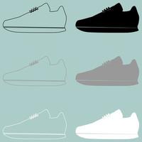 hardloopschoenen of joggingschoenen. vector