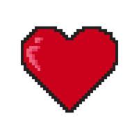 pixel art harten pictogram ontwerp vectorillustratie. vector