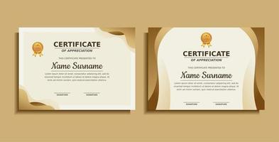 prestatie award certificaat ontwerpsjabloon vector