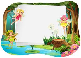 Banner en fee vector