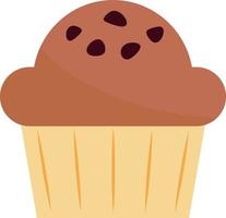 eenvoudige cupcake pictogram afbeelding ontwerp. zoete heerlijke taart platte vectorelement. vector