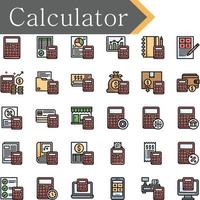 rekenmachine iconen ontwerp vector
