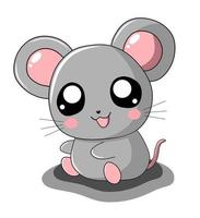 schattige kleine rat vector