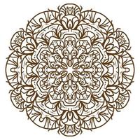 zwart-wit mandala sieraad of bloem design. vector