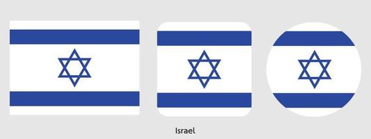 israëlische vlag, vectorillustratie vector