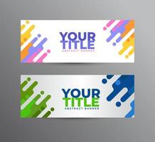 horizontale banner ontwerp sjabloon vector