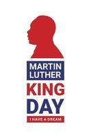 vectorafbeelding van martin luther king day vector