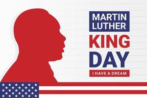 vectorafbeelding van martin luther king day vector