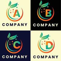 creatief abcd-logo-ontwerp vector