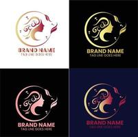 creatief beauty spa-logo ontwerp vector