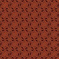vierkant naadloos patroon met bruin ornament vector