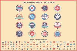 Vintage Retro Vector Logo voor banner