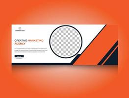 creatieve zakelijke marketingbanner voor postsjabloon voor sociale media. zakelijke promotie. ontwerp voor bedrijfsreclame vector