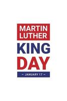 illustratie vectorafbeelding van martin luther king day vector