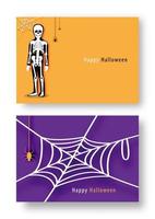 happy halloween party met stripfiguur in halloween kostuum. platte pictogram ontwerp vectorillustratie. vector